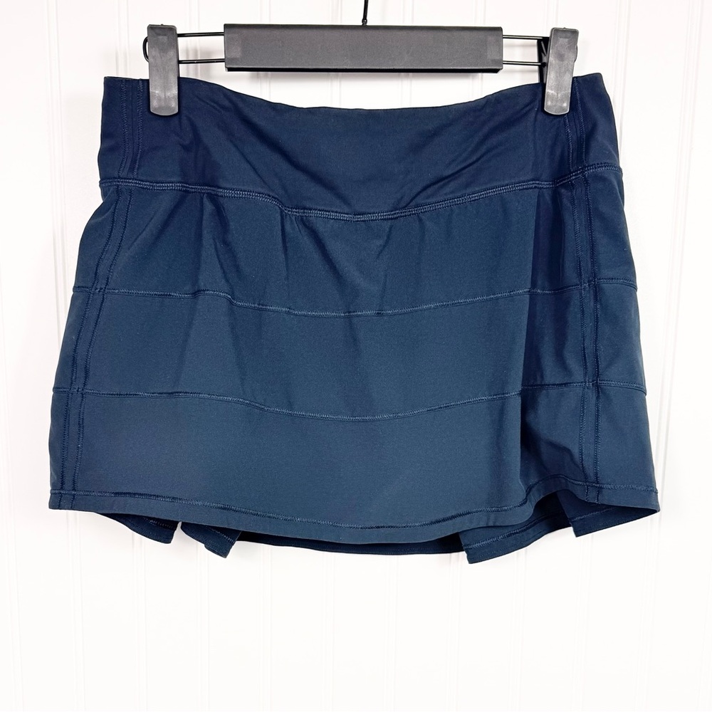 Lululemon Pace Rival Mid-Rise Skirt LW8AB7R Navy Blue Size 6